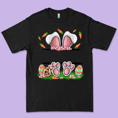 Easter Costom Name Rabbit Premium Tee Designed By Maliassmallbusiness