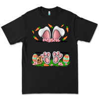 Black easter costom name rabbit Premium Tee - MaliasSmallBusiness