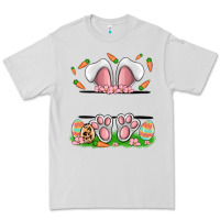 Dove Grey easter costom name rabbit Premium Tee - MaliasSmallBusiness