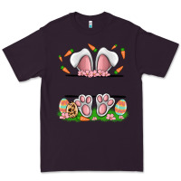 Plum easter costom name rabbit Premium Tee - MaliasSmallBusiness