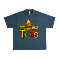 Midnight Navy tres my third mexican birthday Urban Heavy Tee - Jasminsmagicworld