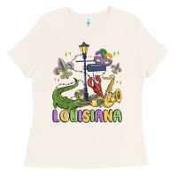 Bone louisiana mardi gras Ladies Tee - MaliasSmallBusiness