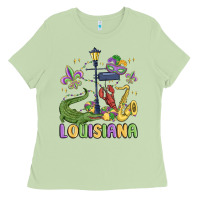 Matcha louisiana mardi gras Ladies Tee - MaliasSmallBusiness