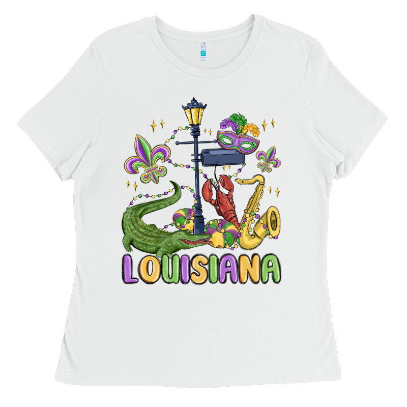 Louisiana Mardi Gras Ladies Tee by MaliasSmallBusiness | Teevron