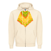 Sandshell mexican poncho fa element Zipper Hoodie - FaDigitalArtStudio