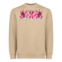 Mushroom cancer ribbon with daisy Heavyweight Sweatshirt - TumblerDesignByShophia