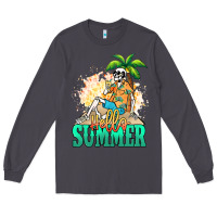 Smoke Hello summer skeleton Long Sleeve Tee - NancyCooperArtShop
