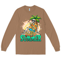 Toasted Coconut Hello summer skeleton Long Sleeve Tee - NancyCooperArtShop