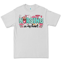 Dove Grey nursing in my heart Premium Tee - MaliasSmallBusiness