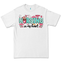 White nursing in my heart Premium Tee - MaliasSmallBusiness