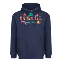 Navy baseball sister Heavyweight Hoodie - BundleAndBundleShop