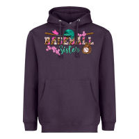 Plum baseball sister Heavyweight Hoodie - BundleAndBundleShop