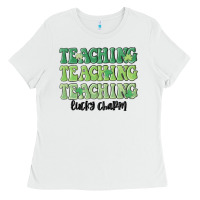 White teaching lucky charm Ladies Tee - MaliasSmallBusiness