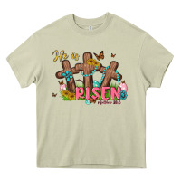Mossy he is risen Heavy Core Tee - MaliasSmallBusiness