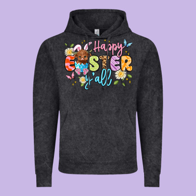Happy Easter Yall Vintage Hoodie Designed By Artiststas