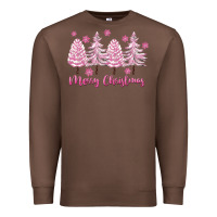 Chestnut Merry Christmas Trees Premium Sweatshirt - FaDigitalArtStudio