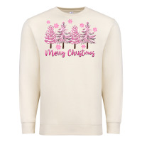 Sandshell Merry Christmas Trees Premium Sweatshirt - FaDigitalArtStudio