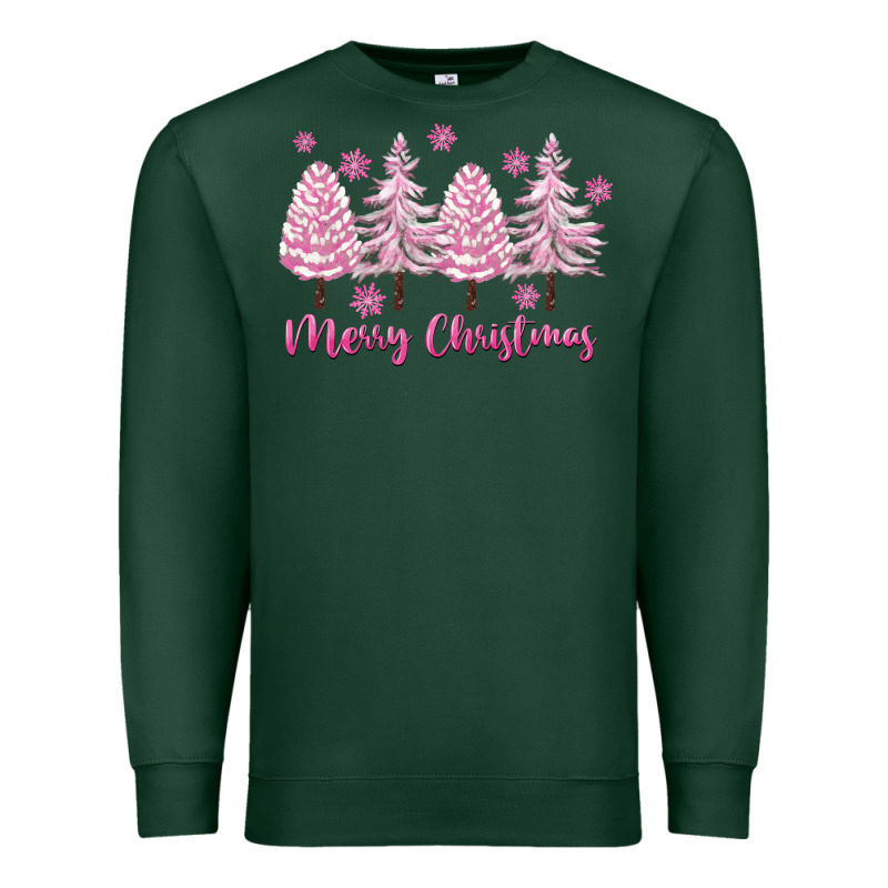 Merry Christmas Trees Premium Sweatshirt by FaDigitalArtStudio | Teevron
