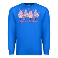 True Royal Merry Christmas Trees Premium Sweatshirt - FaDigitalArtStudio