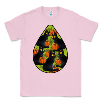 Bubblegum Pink Black Cat Halloween Teardrop Classic Tee - LillyAllenDesigns