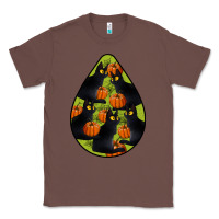 Chestnut Black Cat Halloween Teardrop Classic Tee - LillyAllenDesigns