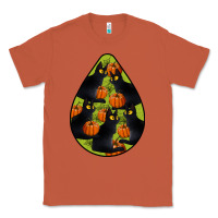 Copper Black Cat Halloween Teardrop Classic Tee - LillyAllenDesigns