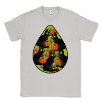 Moon Dust Black Cat Halloween Teardrop Classic Tee - LillyAllenDesigns