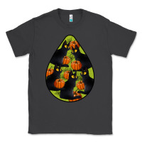 Smoke Black Cat Halloween Teardrop Classic Tee - LillyAllenDesigns
