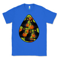 True Royal Black Cat Halloween Teardrop Classic Tee - LillyAllenDesigns
