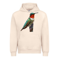 Sandshell Ruby Throated Hummingbird Bird Urban Hoodie - LillyAllenDesigns