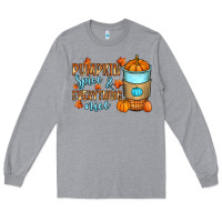 Heather Grey Pumpkin spice and everything nice Long Sleeve Tee - RanaPortraitStore