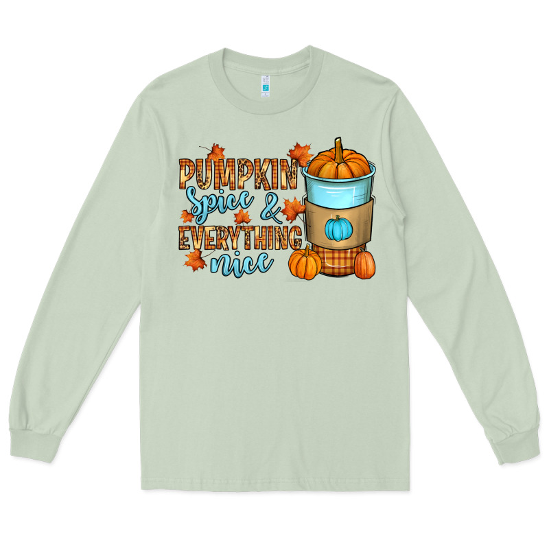 Pumpkin Spice And Everything Nice Long Sleeve Tee by RanaPortraitStore | Teevron