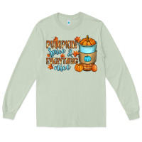 Matcha Pumpkin spice and everything nice Long Sleeve Tee - RanaPortraitStore