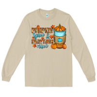 Mushroom Pumpkin spice and everything nice Long Sleeve Tee - RanaPortraitStore