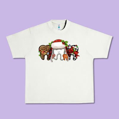 Christmas Teeth Dentist Urban Heavy Tee Designed By Jasminsmagicworld