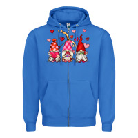 True Royal valentine's day gnomes Zipper Hoodie - OliviaCreatesArt