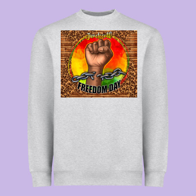 Juneteenth Freedom Day Heavyweight Sweatshirt Designed By Tumblerdesignbyshophia