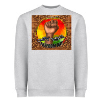 Heather Grey juneteenth freedom day Heavyweight Sweatshirt - TumblerDesignByShophia