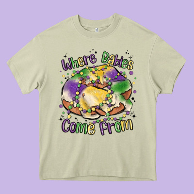 Where Babies Come From Heavy Core Tee Designed By Maliassmallbusiness