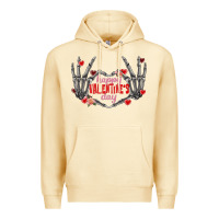 Pina Colada Happy Valentine's Day skeleton hands Premium Hoodie - FaDigitalArtStudio