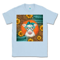Dusty Blue charolais cow Classic Tee - LillyAllenDesigns
