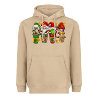 Mushroom christmas coffee cups gnomies Heavyweight Hoodie - FaDigitalArtStudio
