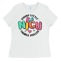 White nicu where little things matter Ladies Tee - MaliasSmallBusiness