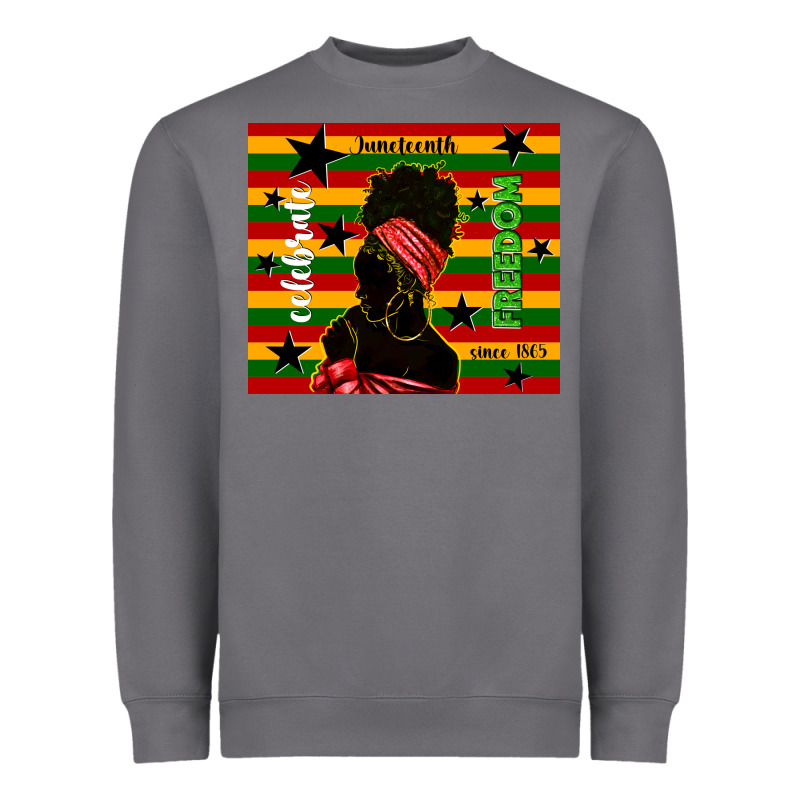 Juneteenth Celebrate Freedom Since 1865 Heavyweight Sweatshirt by TumblerDesignByShophia | Teevron