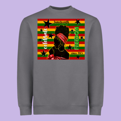 Juneteenth Celebrate Freedom Since 1865 Heavyweight Sweatshirt Designed By Tumblerdesignbyshophia