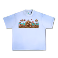 Grape Ice floral cockapoo Urban Heavy Tee - Jasminsmagicworld