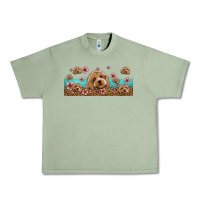Oil Green floral cockapoo Urban Heavy Tee - Jasminsmagicworld