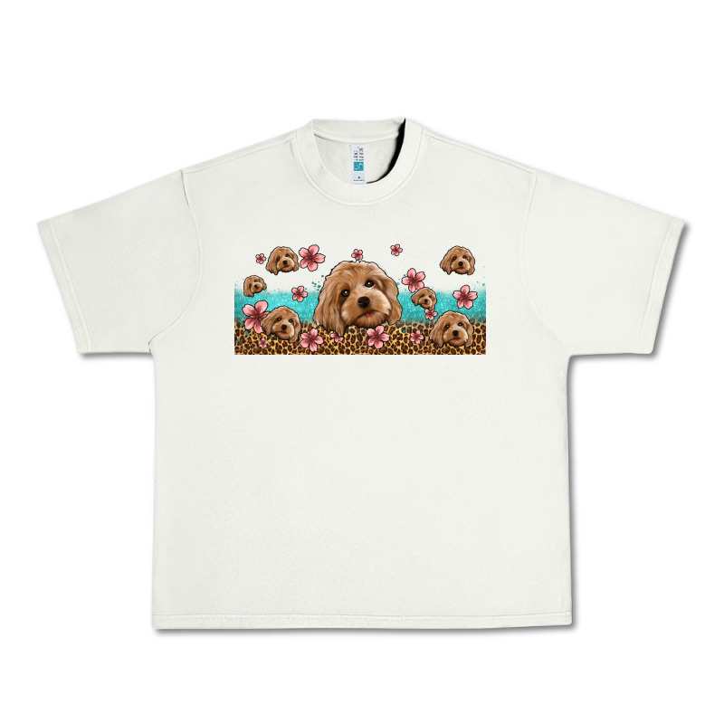 Floral Cockapoo Urban Heavy Tee by Jasminsmagicworld | Teevron