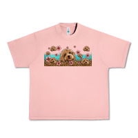 Salmon floral cockapoo Urban Heavy Tee - Jasminsmagicworld