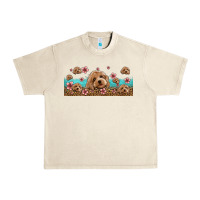Sandshell floral cockapoo Urban Heavy Tee - Jasminsmagicworld